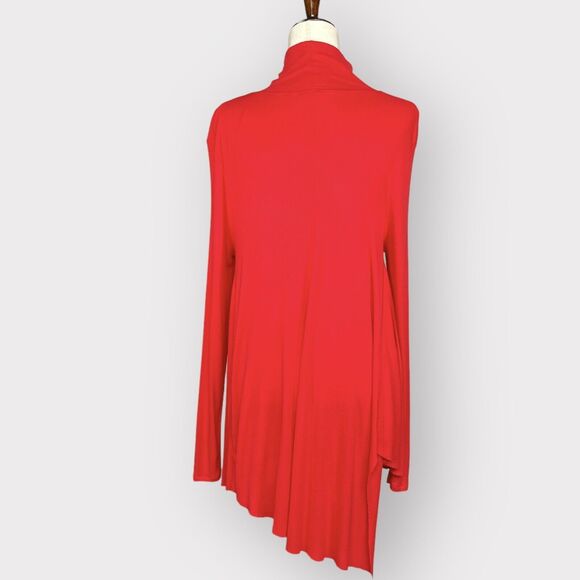 Free People Tunic Top Women S Asymmetric Hem Long Sleeves Rayon Stretch L15 - Picture 6 of 15